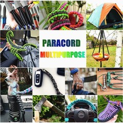 28 Colord 550 Paracord Combo Crafting Kit Survival Parachute Cord Making