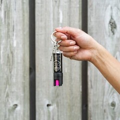 Police Magnum hot pink pepper spray keyring women self defense-4pk .50oz HP KR