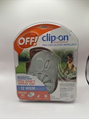 OFF! Clip-on Mosquito Fan Circulating Repellent Starter Kit Sealed New
