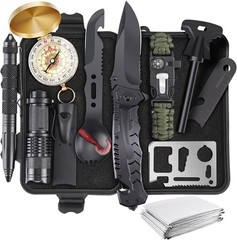 Survival Kit 13 in 1 Tactical Gear Camping Hiking Outdoor Adventure Dad Husband
