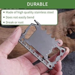 Multi Tool 46 in 1 Credit Card Size Outdoor Camping Survival Accessories Multipu