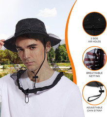 Mosquito Head Net Hat UPF 50+ Sun Protection Bug Hat for Men Women | Sun Viso…