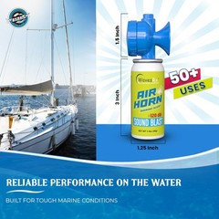 Marine Air Horn– Coast Guard Approved Boat Horn for Safety & Fog Alerts | Loud 1