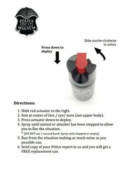 6 Police Magnum pepper spray .50oz bottom clip self defense security protection