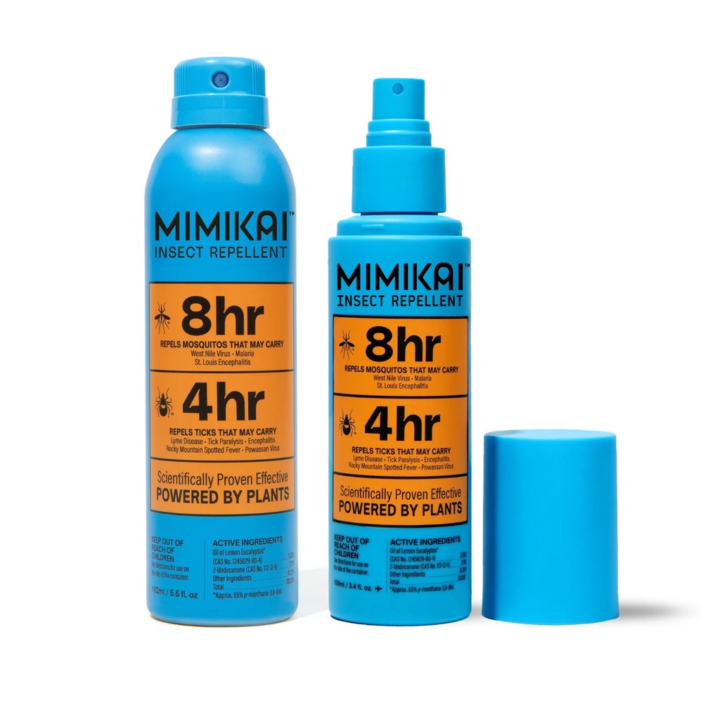 Mimikai Mosquito & Tick Repellent 5.5 oz & 3.4 oz DEET-Free Made in USA NEW