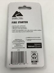 Lot of 4 Ozark Trail Hiking Survival Gear Fire Starter LED Tick Splinter Remover