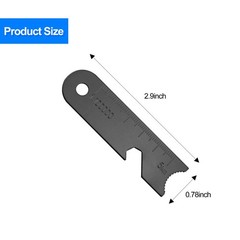 3 In 1 Black Ferro Rod Scraper 15pcs Ferro Rods Magnesium Rods Striker Multifunc