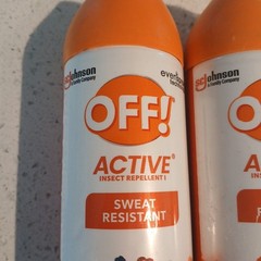 OFF! Active Insect Repellent Spray Sweat Resistant Repels Mosquitoes 3 Pack