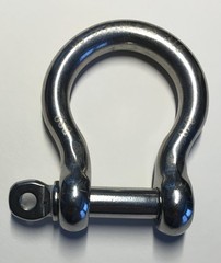 STAINLESS 2 Pieces Stainless Steel 316 Forged Bow Shackle 3/8″ (10mm)