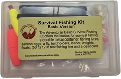 Survival Fishing Kit Basic Emergency Tactical Compact