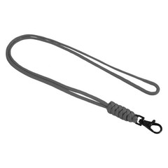 19″ Paracord Lanyard Lobster Clasp Necklace Badge Holder Strap Cord, Grey
