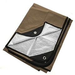Heavy Duty Insulated Survival Tarp Blanket – 60x82in, Reflects 90% Heat, Waterpr