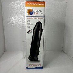 SunRocket Portable Solar Water Heater/Thermos For Camping/Emergency New Sealed