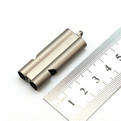 Titanium Keychain Whistle Lanyard Pocket Outdoor Life-saving Camping Tool EDC
