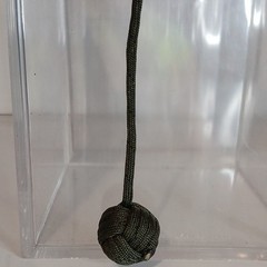 Dark Army Green 6 » Paracord Monkey Fist Rope Lanyard Keychain 1 Pack (B3)