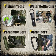 30 in 1 Survival Emergency Kit and Survival Gear,Camping Accessories Gifts for B