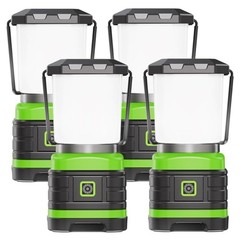 LED Camping Lantern, Battery Powered LED Lights Camping Essentials, Portable 4