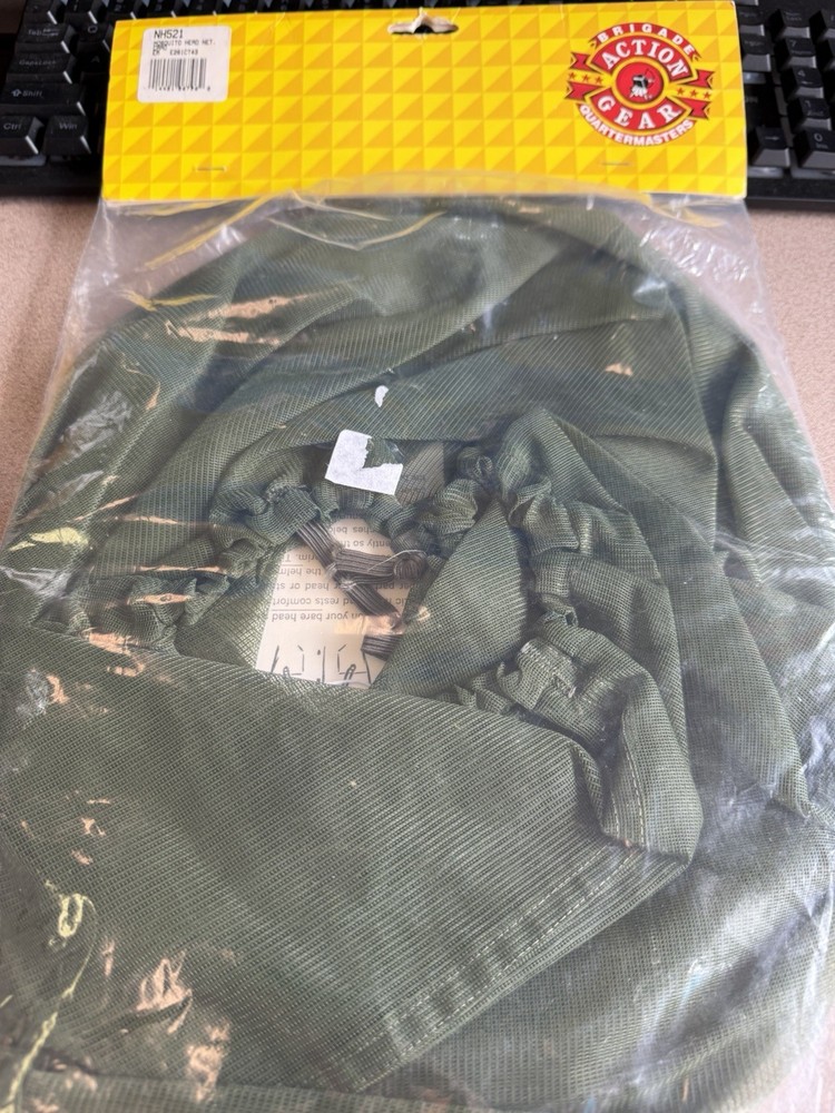 Brigade Quarter Masters Camouflage Mosquito Head Net Action Gear New Sealed!