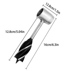 Manual Hand Auger Wrench Wood Drill Outdoor Survival Tool for Bushcraft Settlers