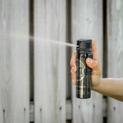 POLICE MAGNUM Pepper Spray 4 ounce Flip Top Fogger Belt Clip Defense Protection