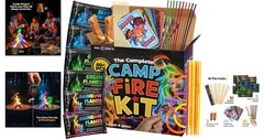 Family-Friendly Campfire Kit: 6 Color-Changing Flames, Games & Glow Sticks