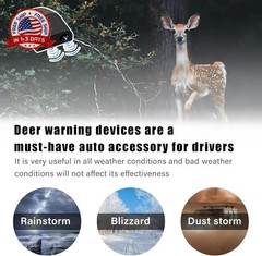 4 PCS Deer Whistles for Car, Auto Save a Deer Warning Device, Universal Deer Hor