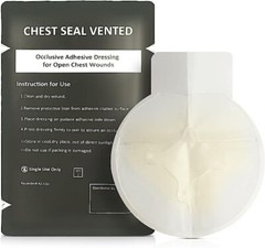 ASA TECHMED Vent Chest Seal – Wound Care for Emergency and Tactical – 15 pack