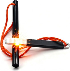 4″ Portable Waterproof Ferrocerium Ferro Rod Fire Starter Survival Tool | Pocket