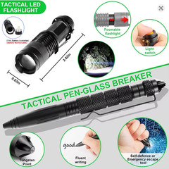 Professional Emergency Survival Kit Gear Camping Multifunction Tactical….