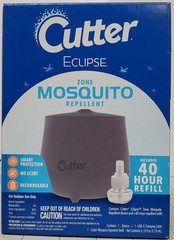 Cutter Eclipse Zone Mosquito Repellent, New, Rechargeable with Refill Outdoors