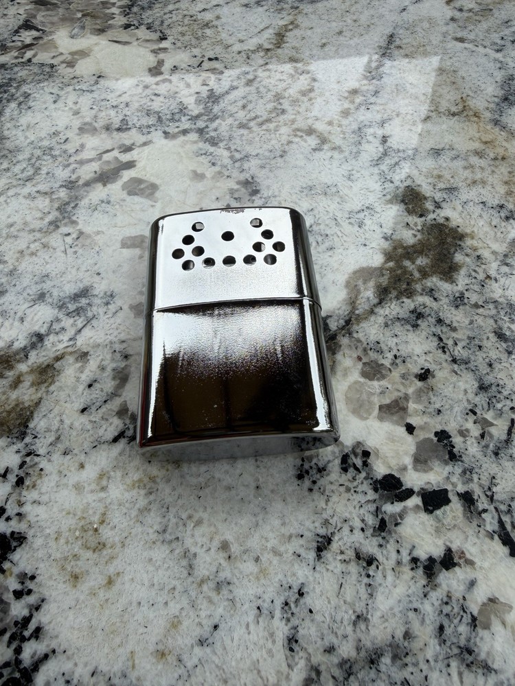 Jon-E Orbox Six-P Star Catalytic Hand Warmer Silver Reusable with Red Pouch
