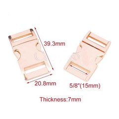 Metal 10mm 15mm 20mm 25mm Side Release Buckle Clasp for Paracord Bracelet