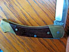 rmk99 Uncle Henry Schrade 8.7″ Folding Knife LB7 USA Wood Handle w/Sheath st135