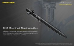 NITECORE NTP31 Bolt Action Aluminum Alloy Tactical Pen W/ Tungsten Glass Breaker
