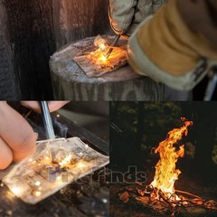 10x Emergency Flint Fire Starter Rod Lighter Magnesium Camping Tool Kits