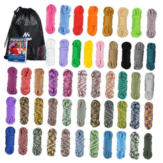 50 Colors Paracord Combo Kit with Instruction – Multifunction 50colors-c
