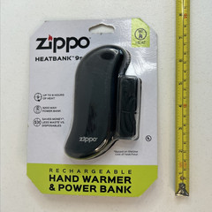 Zippo Heatbank 9s Rechargeable Hand Warmer & Power Bank Black Factory Sealed