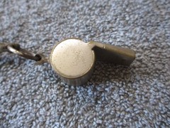 Metal Whistle With Wooden PEA Referee Sports Coach Emergency