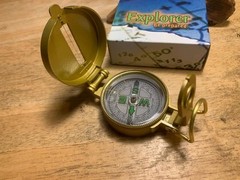 Liquid Filled Engineer Directional Compass Metal Casing with Locking Lid EXP13