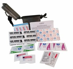 NEW Elite First Aid Mini 1st Aid Medical Kit in Waterproof Case 4 Hiking Hunting