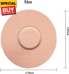 60 Pack Freestyle Adhesive Patches,Waterproof & Sweatproof CGM Sensor Cover for