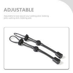 4Pcs Trekking Pole Holder Adjustable Straps for Climbing Stick Elastic Rope