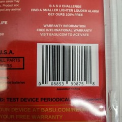 BASU – Original eAlarm Portable Emergency Alarm Battery included New