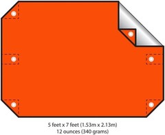 All Purpose Survival Blanket Orange Pathfinder School Emergency