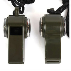 Three-in-one Whistle Compass Thermometer Keychain Whistle for sports,Hiking