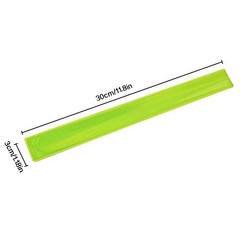 20 Pcs Reflective Snap Bands High Visibility Safety Armbands for Cycling Running