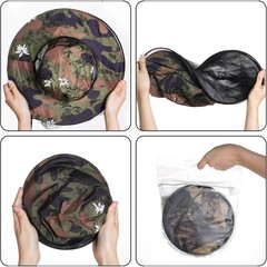 2 Pack Mosquito Head Net Hat Sun Hat Garden Bug Hat with Hidden Net Mesh for