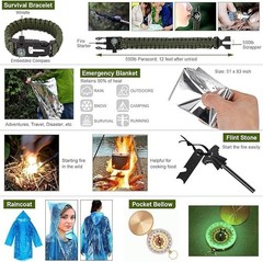 Tactical Emergency Equipment Survival Kit Outdoor Sport Hiking Camping SOS Tools