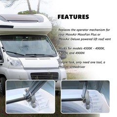 ZNTVW RV Roof Vent Fan Replacement Part for Maxxair Mechanism