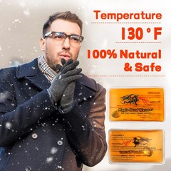 8 Pcs Magic Hand Warmers, Reusable Snap Heat Packs & Pocket Black 02